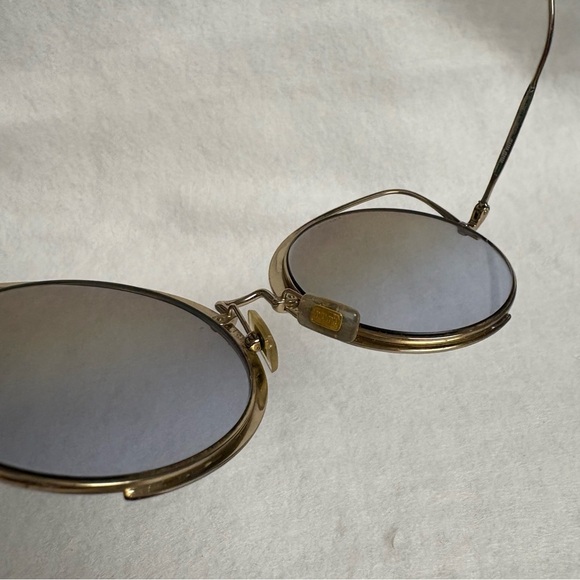 MIU MIU Sunglasses SMU51T Maroon Red w/ Gold Round w/ Cat Ears - Picture 12 of 14